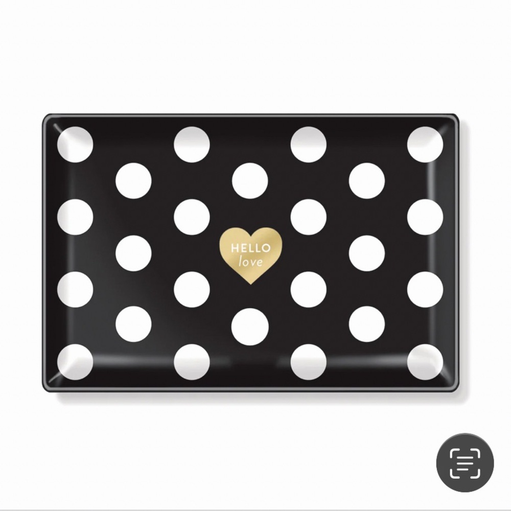 NEW Fringe Studio ”HELLO LOVE” Rectangular Glass Tray